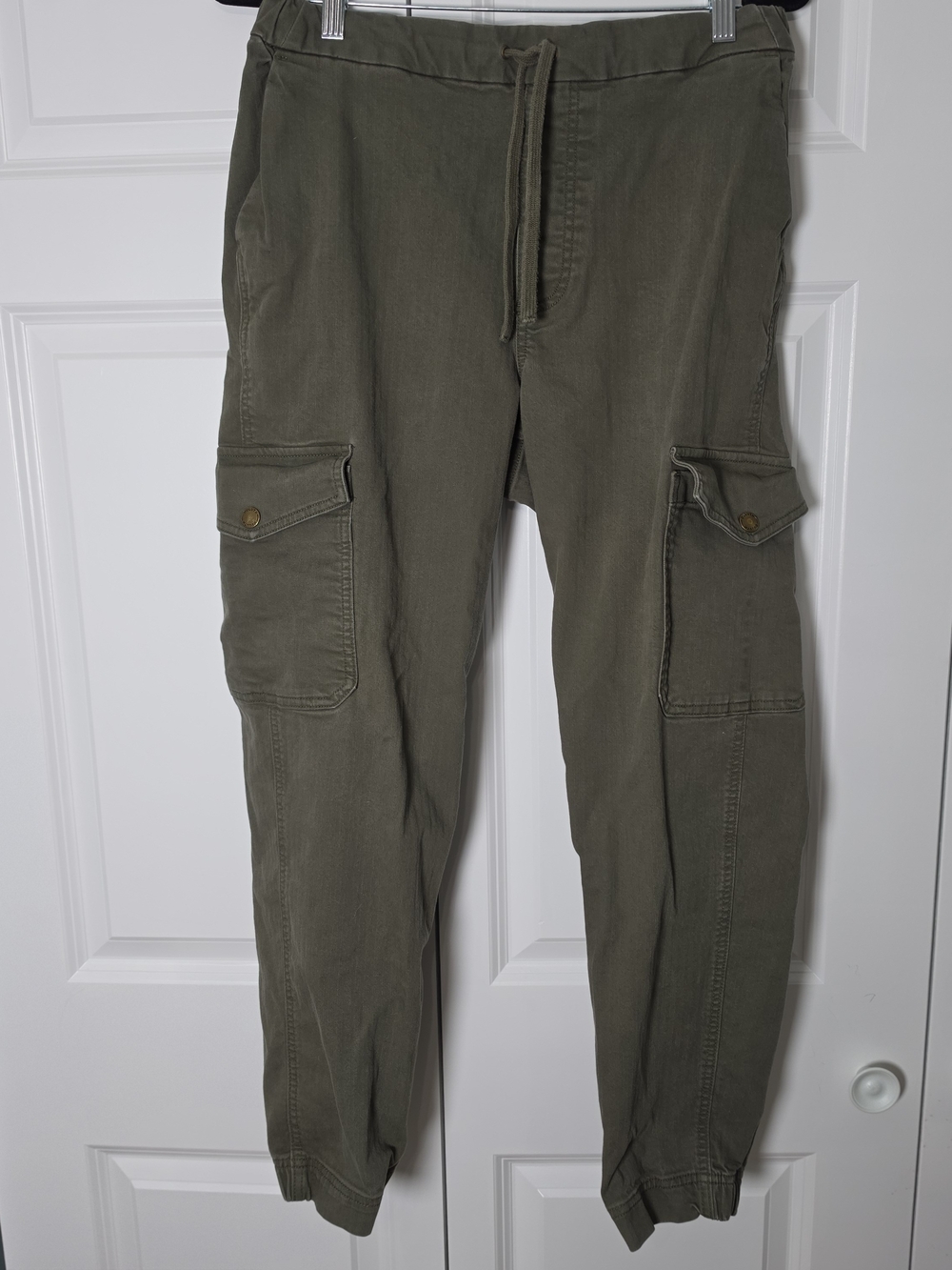 Duluth Trading Reserve Joggers 10 Olive Cargo Utility Pants Cotton